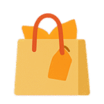 Gift bag with tag and tissue